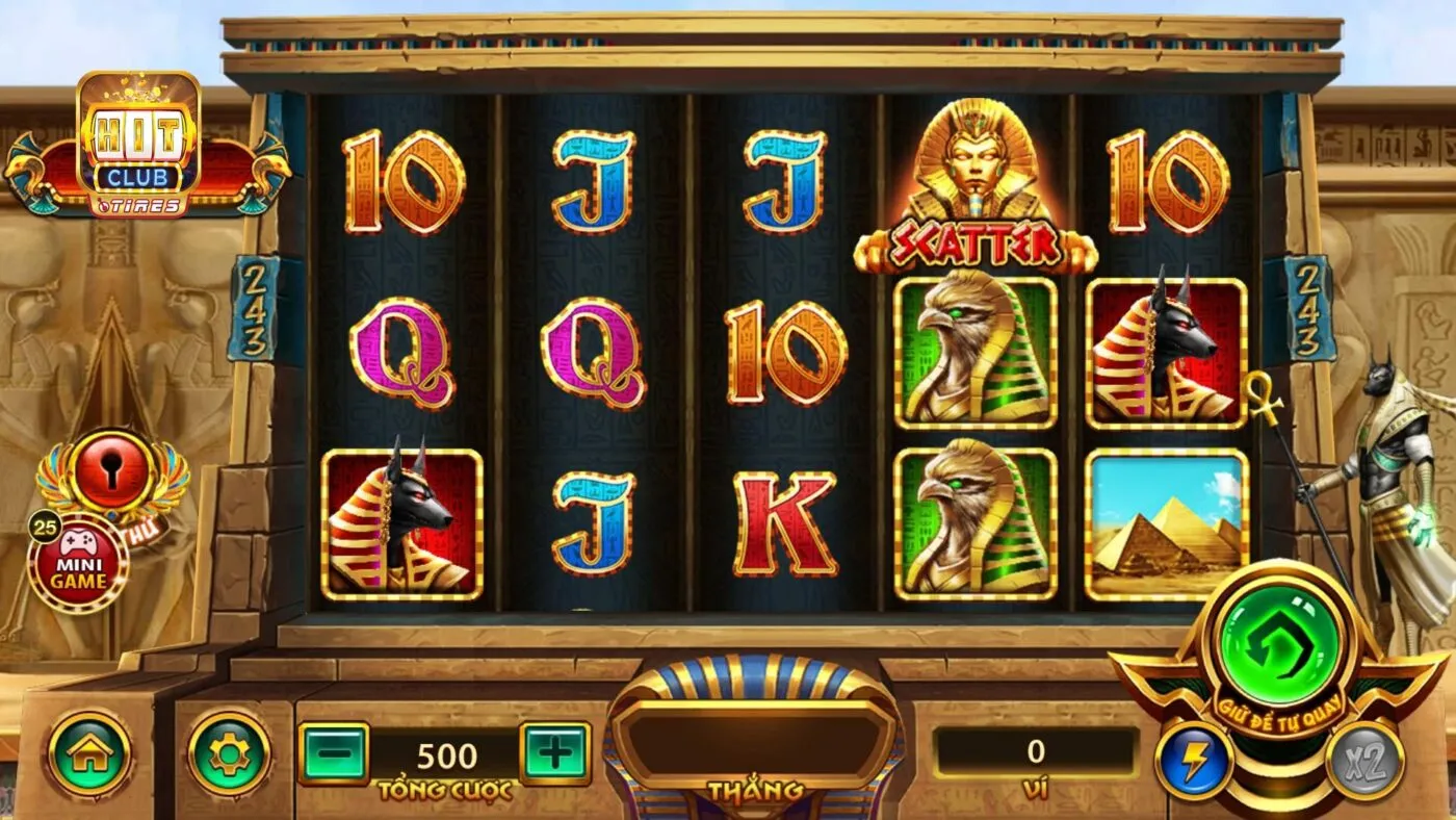 Hướng dẫn quay hũ Bí mật Cleopatra tại cổng game Hit Club